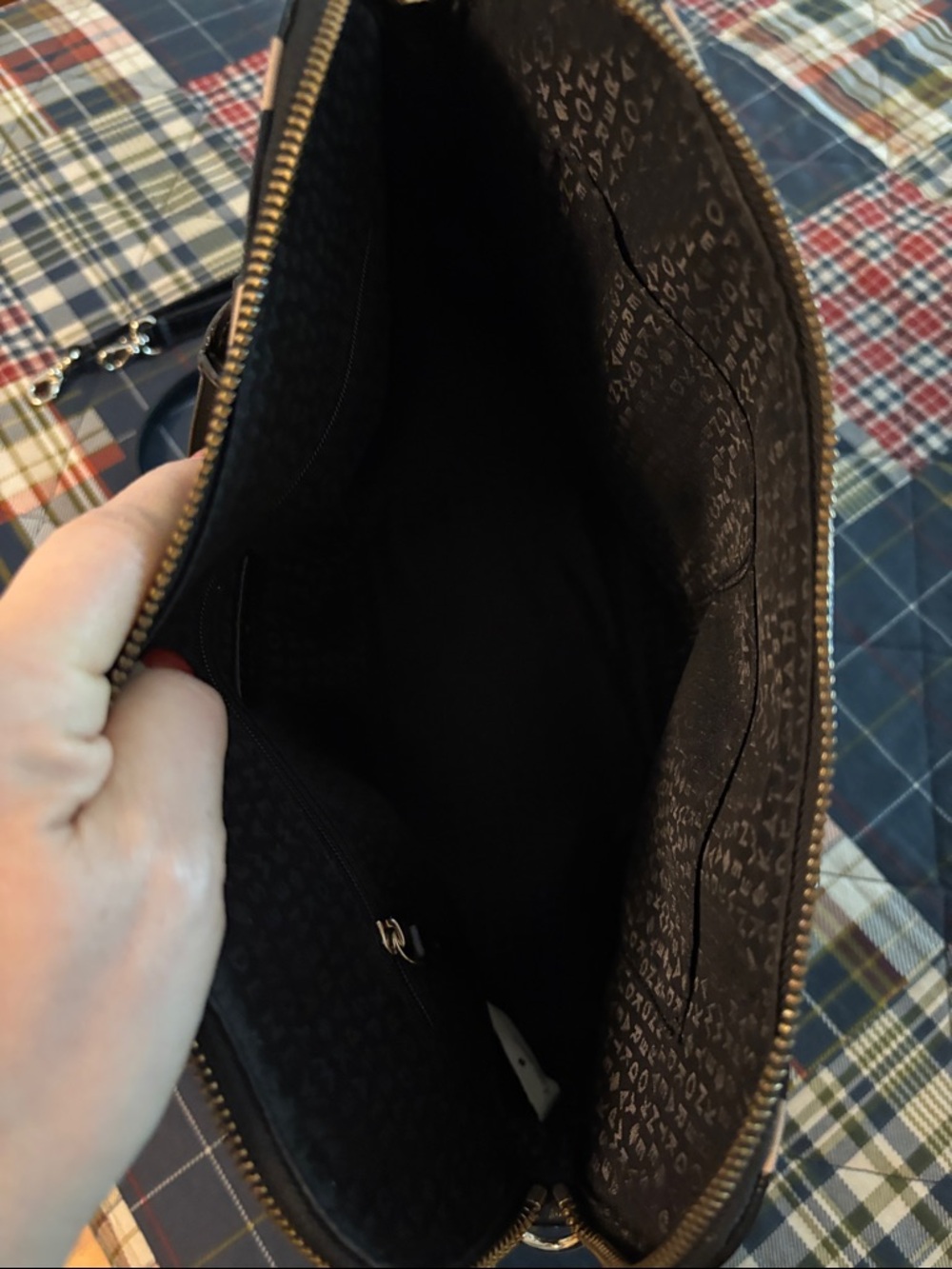 kate spade Black & White Polka Dot Dome Satchel with Detachable Strap - Picture 5 of 8
